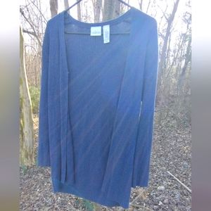 Blue cartigan sweater